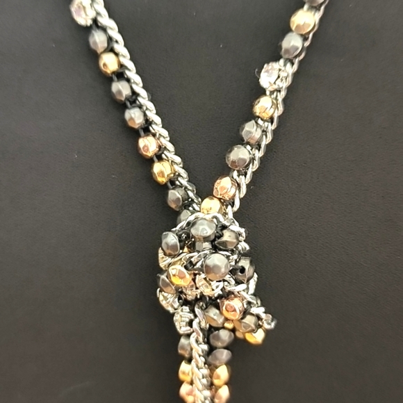 Knot Stone Chain Necklace - Picture 4 of 7